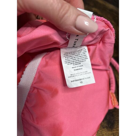 TRINA TURK  Sun Opal One-Piece Swimsuit, Pink Ombré, Women's Size 12, NWT! - Picture 10 of 10